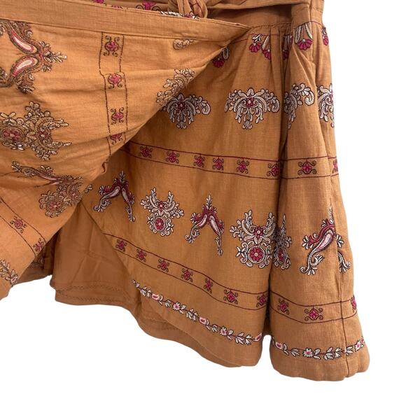By Anthropologie Meghan Embroidered Mini Skirt Womens Size 12 - Picture 6 of 10